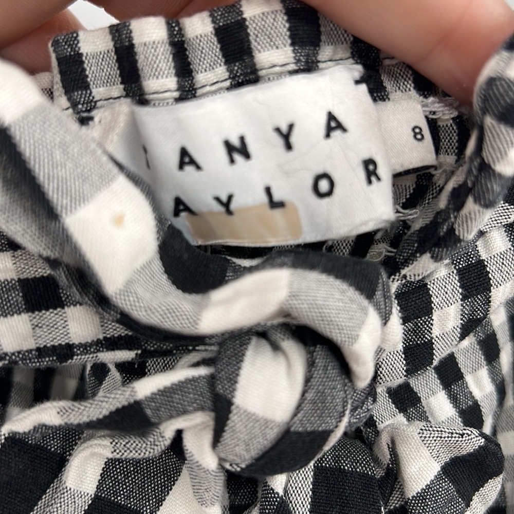 Tanya Taylor Black and White Gingham Jumpsuit - Picture 6 of 11